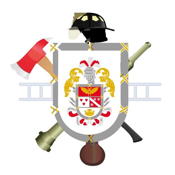 Escudo oficial del Cuerpo de Bomberos de Ibarra